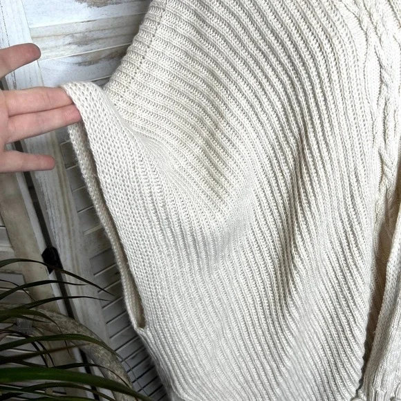 American EAGLE Women's Boho Open Front Cardigan Kimono Sweater Short Sleeve OS - Picture 9 of 15